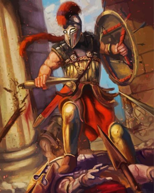 Achilles Warrior paint by number