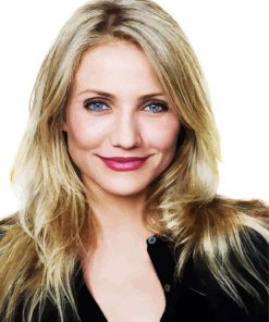 Actress Cameron Diaz paint by number