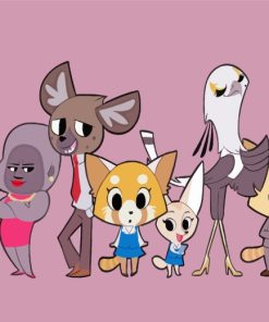 Aggretsuko Characters paint by numbers