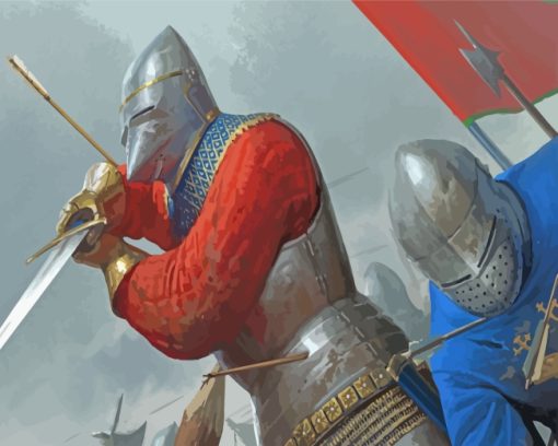 Agincourt Warriors paint by numbers