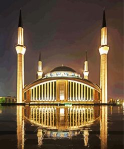 Ahmet Hamdi Akseki Mosque Ankara Turkey paint by number