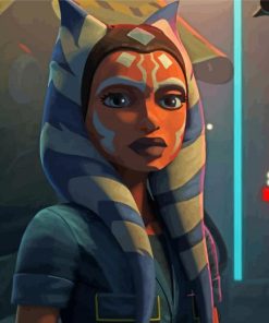 Ahsoka Tano Star Wars paint by number