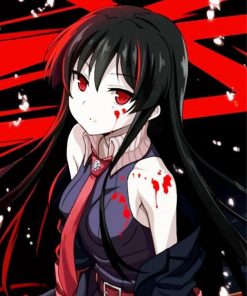 Akame Ga Kill Anime Girl paint by number