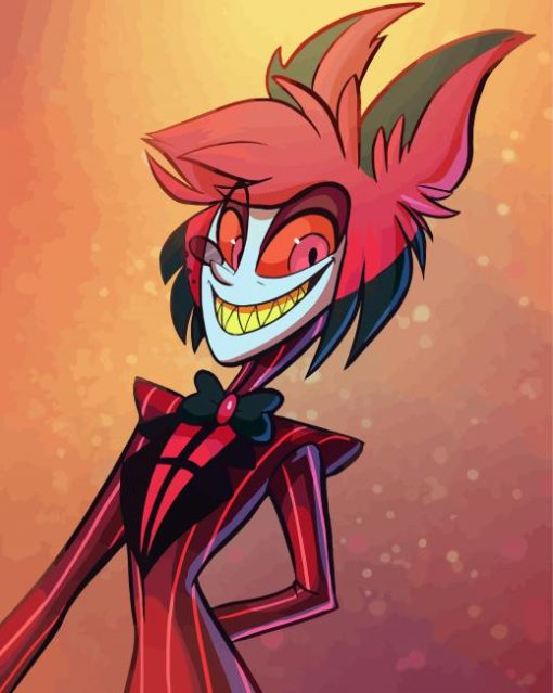 Alastor Hazbin Hotel Character paint by numbers