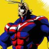 All Might Anime Character paint by number