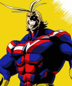 All Might Anime Character paint by number