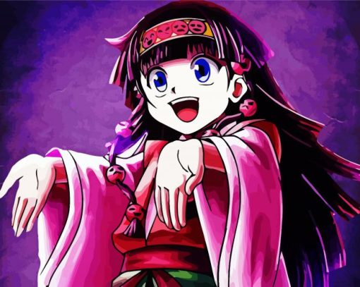 Alluka Zoldyck Anime Character paint by number