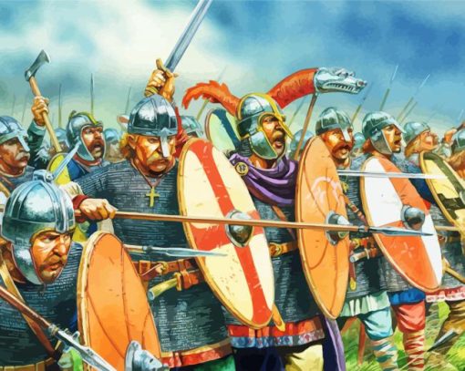 Anglo Saxons paint by numbers