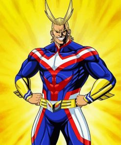 Anime Character All Might paint by number