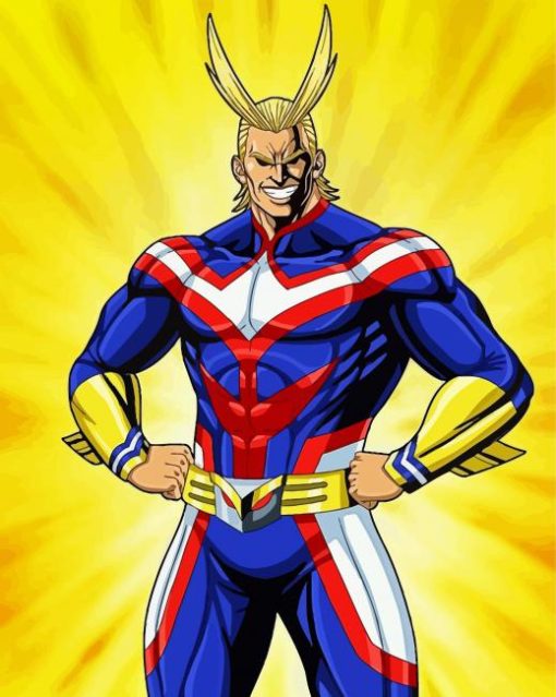 Anime Character All Might paint by number