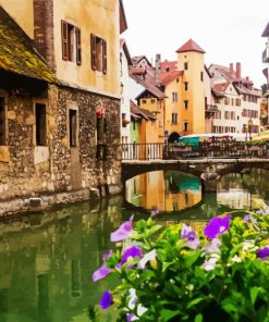 Annecy Canal paint by number