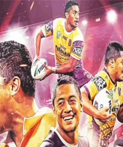 Anthony Milford NRL paint by numbers