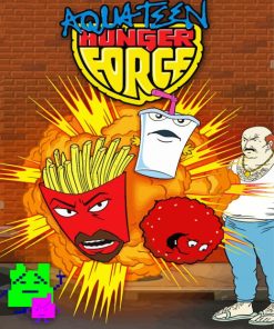 Aqua Teen Hunger Force Animation paint by number