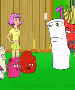 Aqua Teen Characters paint by numbers