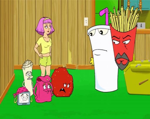 Aqua Teen Characters paint by numbers