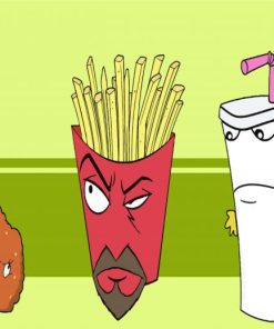 Aqua Teen Cartoon Characters paint by numbers