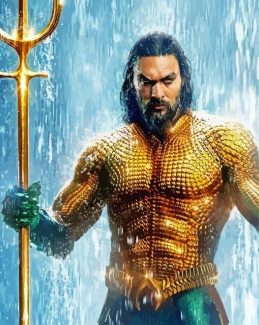 Aquaman Movie paint by number