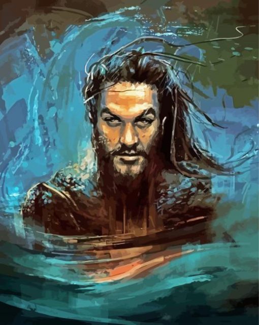 Aquaman paint by number