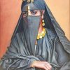 Arabian Muslim Lady paint by number