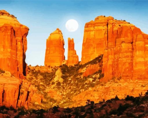 Arizona Sedona Desert paint by number