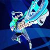 Arms Ninjara Game Character paint by numbers