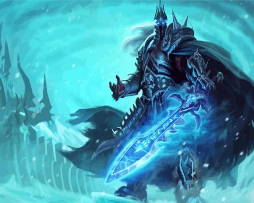 Arthas Menethil Character paint by numbers