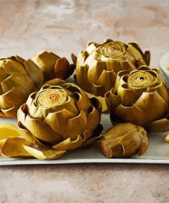 Artichokes With Lemon paint by numbers