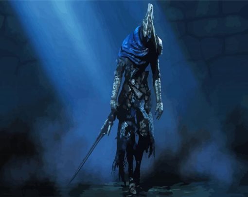 Artorias Dark Souls Video Game paint by number