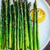 Asparagus Dish With Lemon paint by number