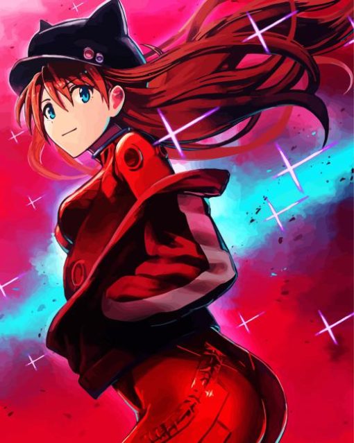 Asuka Langley Soryu paint by numbers