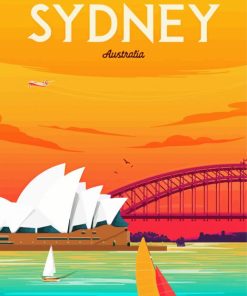 Australia Sydney City Poster paint by number