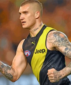 Australian Football League Dustin Martin paint by numbers