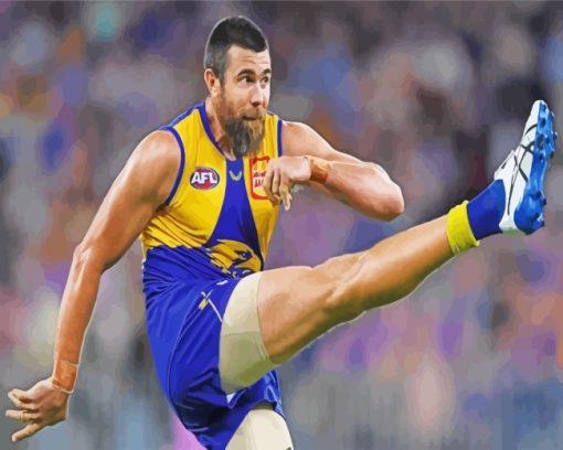 Australian Football League Josh Kennedy paint by numbers