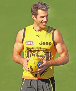 Australian Football League Player paint by numbers