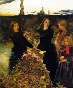 Autumn Leaves By John Everett Millais paint by numbers