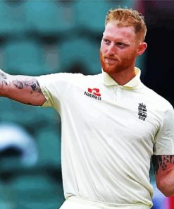 Ben Stokes Cricketer paint by number