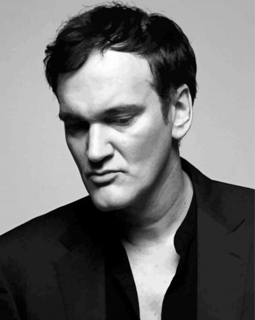 Black And White Quentin Tarantino paint by number