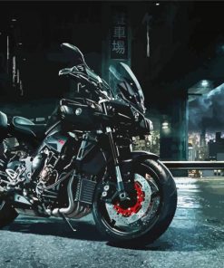 Black Yamaha MT 10 paint by numbers