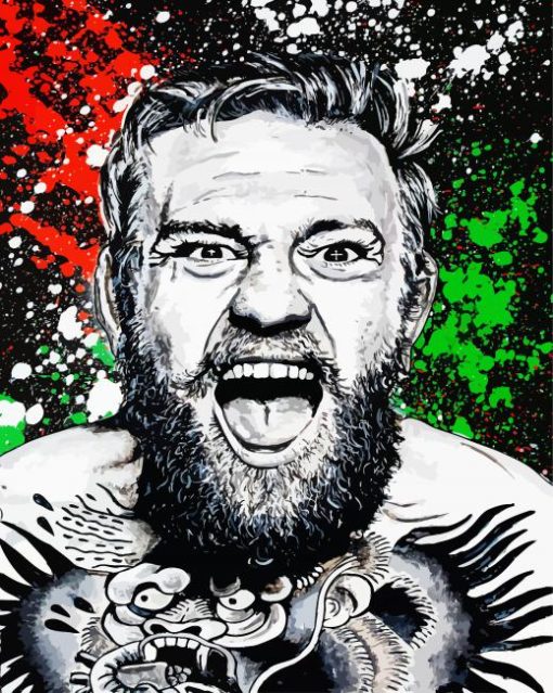 Black And White Mcgregor paint by number