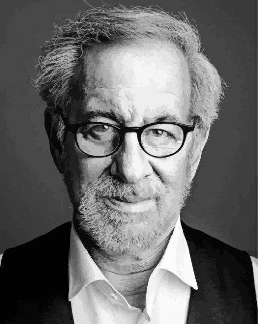 Black And White Steven Spielberg paint by number