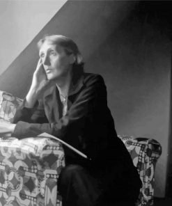 Black And White Virginia Woolf paint by number