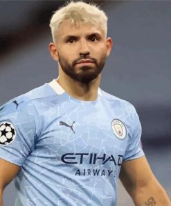 Blondy Abir Sergio Aguero paint by numbers