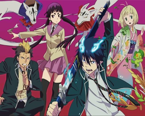 Blue Exorcist Anime Characters paint by number