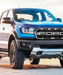 Blue Ford Ranger paint by number