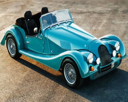 Blue Vintage Morgan paint by numbers