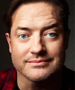 Blue Eyes Brendan Fraser paint by number