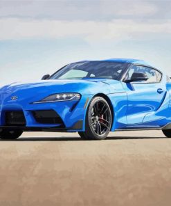 Blue Toyota Supra Car paint by numbers