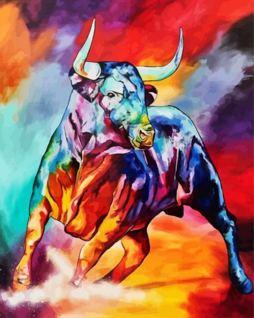 Bull Art paint by number