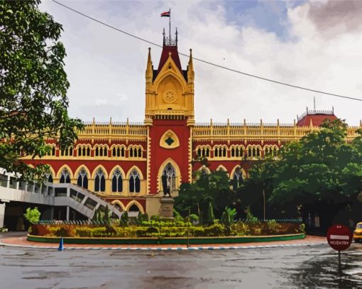 Calcutta High Court Kolkata paint by number