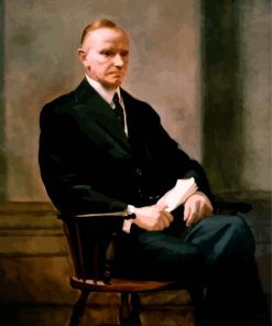 Calvin Coolidge Portrait paint by numbers